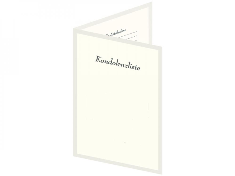 Kondolenzliste "Schattenrand" A3