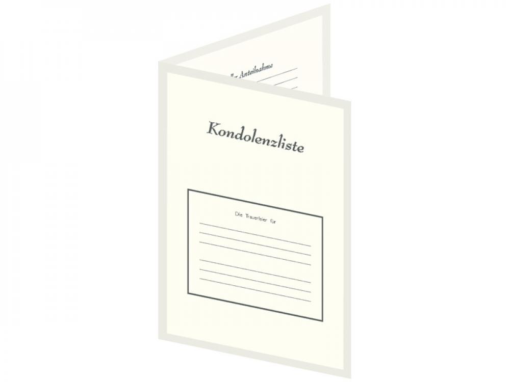 Kondolenzliste "Schattenrand" A3